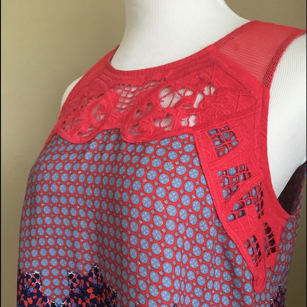 Pale Sky sleeveless blouse